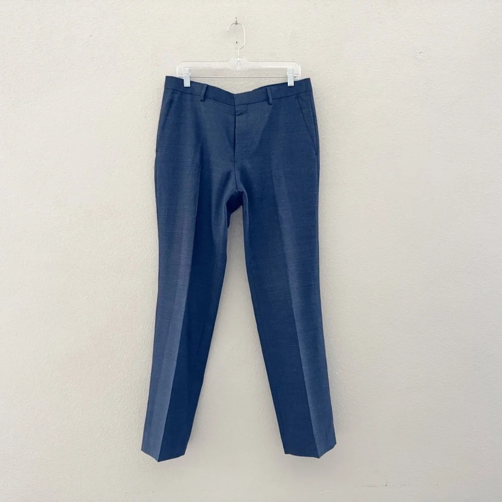 Hugo Boss Phoenix Madisen Men's Suit Two Piece Blue Comfort Fit 100% Wool 40L - Picture 9 of 16